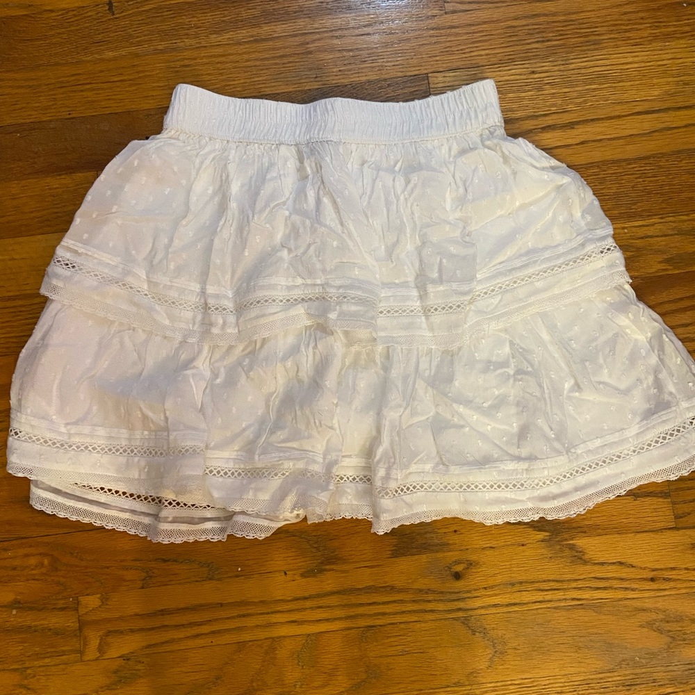 NWT Ann Taylor LOFT white mini skirt